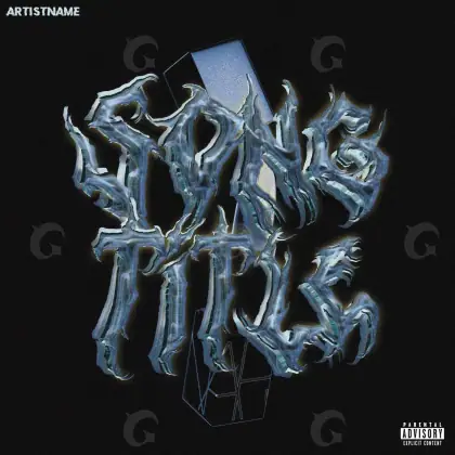 Portada para canción «Black Glass»: cristal; color blanco y negro