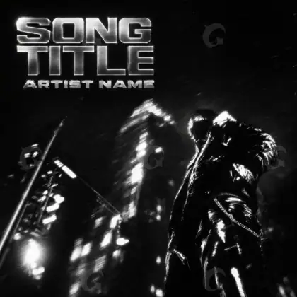 Premade cover art “Black Hand”: hand, black and white tones