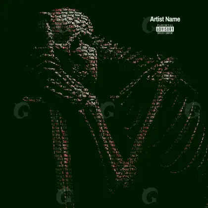 Album cover art “Black Heart”: heart, black and white tones