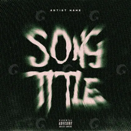 Music cover artwork “Black Lettering”: lettering, black and white tones