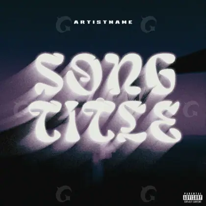 Music cover artwork “Black Lettering”: lettering, black and white tones