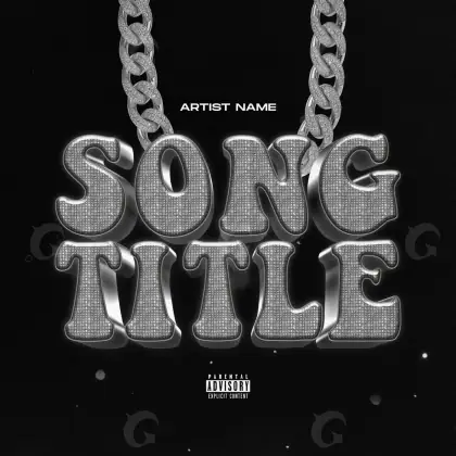 Music cover artwork “Black Lettering”: lettering, black and white tones