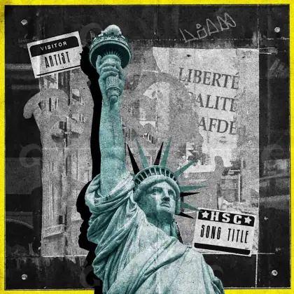 Обложка для альбома «Black Lettering»: типографика; палитра — чёрно-белая