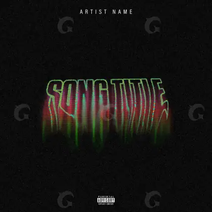 Album cover art “Black Lettering”: lettering, black and white tones