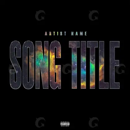 Portada prediseñada «Black Lettering»: tipografía y abstracción; color blanco y negro
