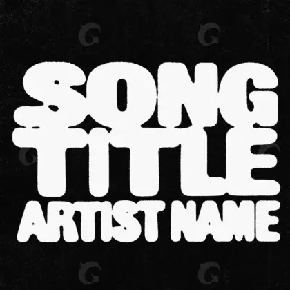 Portada prediseñada «Black Lettering»: tipografía; color blanco y negro