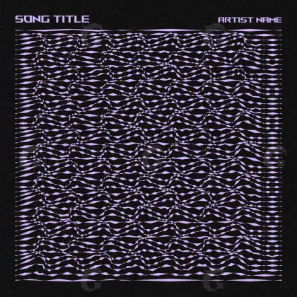 Обложка для песни «Black Lettering»: типографика; палитра — чёрно-белая