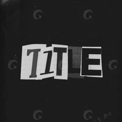 Обложка для альбома «Black Lettering»: типографика; палитра — чёрно-белая