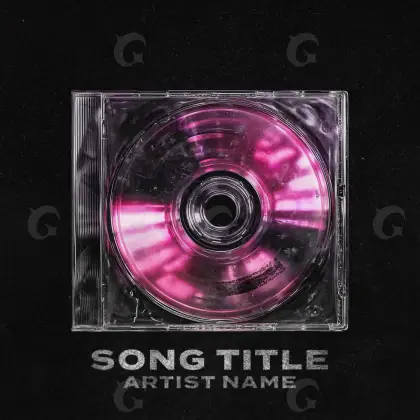 Обложка для песни «Black Lettering»: типографика; палитра — чёрно-белая