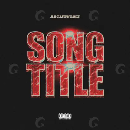 Music cover artwork “Black Lettering”: lettering, black and white tones