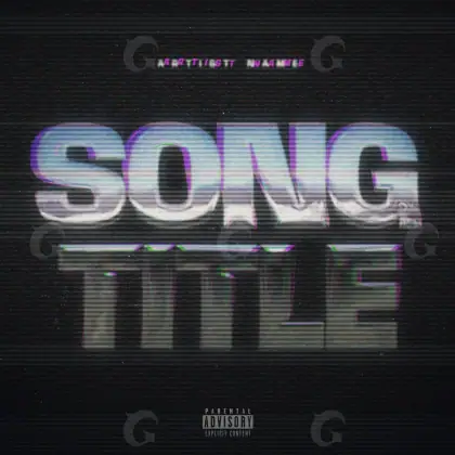 Music cover artwork “Black Lettering”: lettering, black and white tones