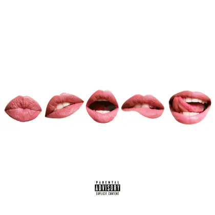 Обложка для альбома «Black Lips»: губы; палитра — чёрно-белая