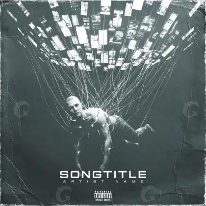 Album cover art “Black Man”: man, black and white tones
