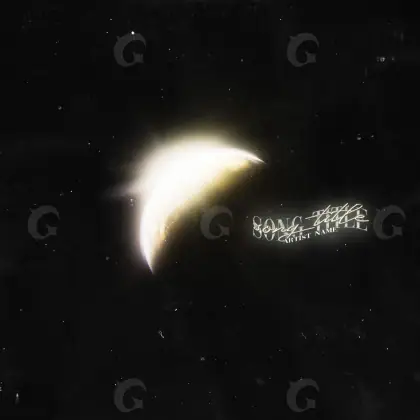 Premade cover art “Black Moon”: moon and star, black and white tones
