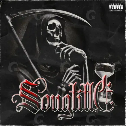 Premade cover art “Black Skeleton”: skeleton, black and white tones