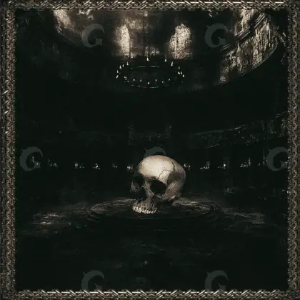 Обложка для песни «Black Skull»: череп; палитра — чёрно-белая