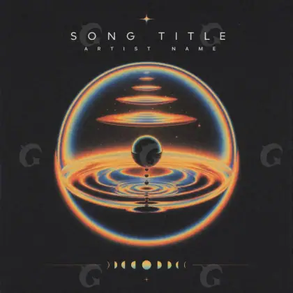 Обложка для песни «Black Star»: звезда; палитра — чёрно-белая