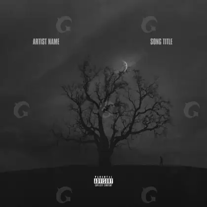 Обложка для альбома «Black Tree»: дерево; палитра — чёрно-белая