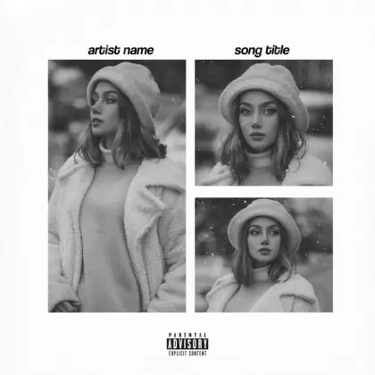 Album cover art “Black Woman”: woman, black and white tones