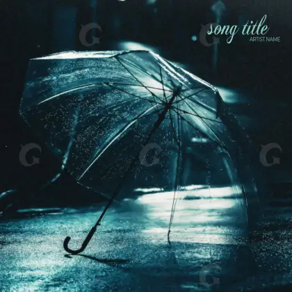Album cover art “Blue Abstract”: abstract artwork, blue tones
