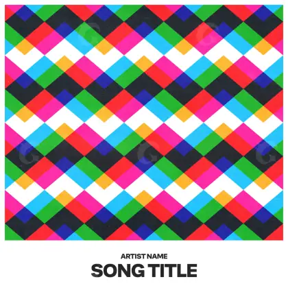 Arte de portada musical «Blue Abstract»: abstracción; color azul