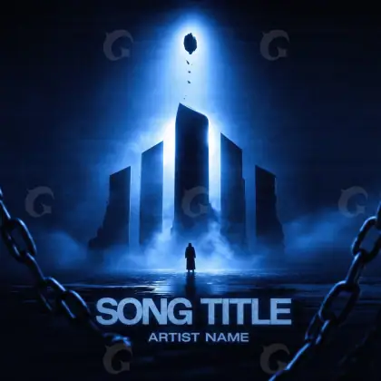 Album cover art “Blue Building”: building, blue tones