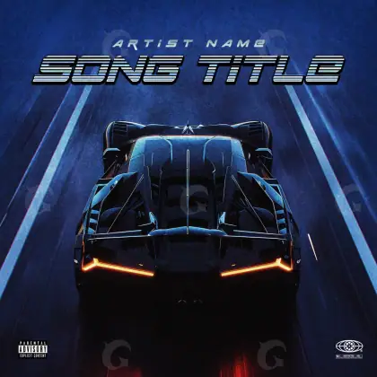 Album cover art “Blue Car”: car, blue tones