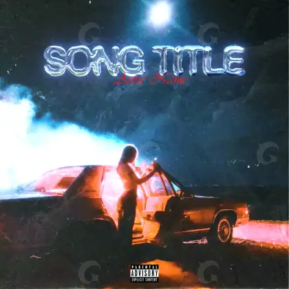 Music cover artwork “Blue Car”: car, blue tones