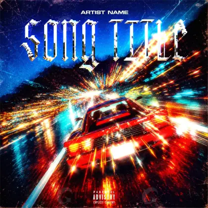 Portada para canción «Blue Car»: coche; color azul