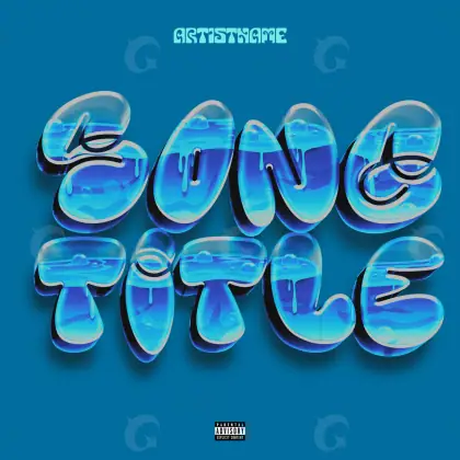 Premade cover art “Blue Circle”: circle, blue tones
