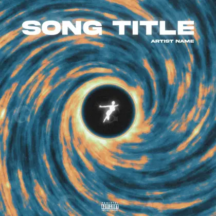 Arte de portada musical «Blue Circle»: círculo; color azul
