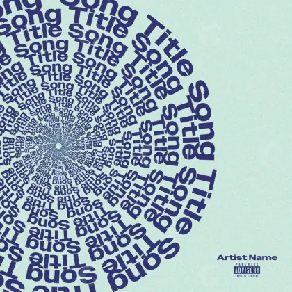 Arte de portada musical «Blue Circle»: círculo; color azul