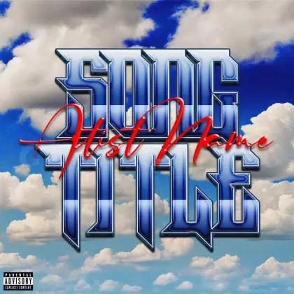 Premade cover art “Blue Cloud”: cloud, blue tones