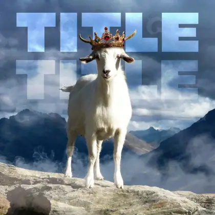 Music cover artwork “Blue Cloud”: cloud and crown, blue tones