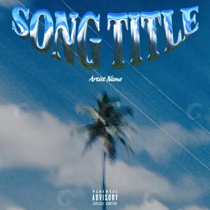Premade cover art “Blue Cloud”: cloud, blue tones