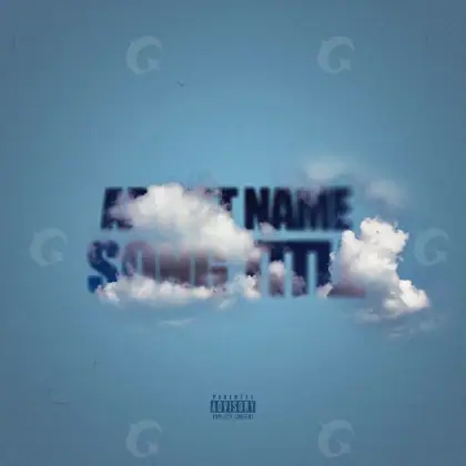 Arte de portada musical «Blue Cloud»: nube; color azul
