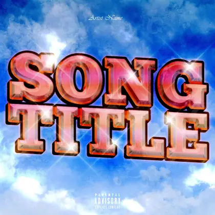 Premade cover art “Blue Cloud”: cloud, blue tones
