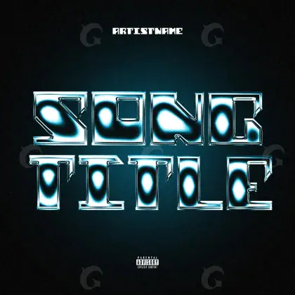 Portada para canción «Blue Cube»: cubo; color azul