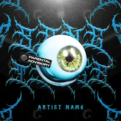 Обложка для альбома «Blue Eyes»: глаза; палитра — синяя