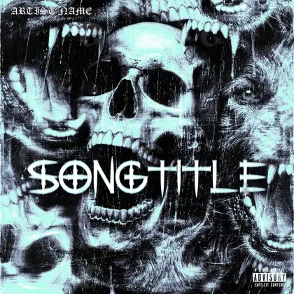 Portada para canción «Blue Face»: rostro; color azul