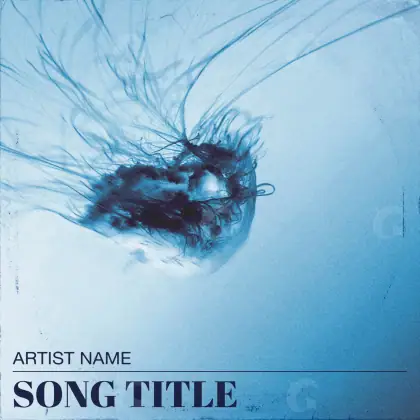 Album cover art “Blue Face”: face and silhouette, blue tones