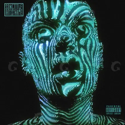 Album cover art “Blue Face”: face, blue tones