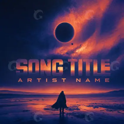 Album cover art “Blue Figure”: figure, blue tones
