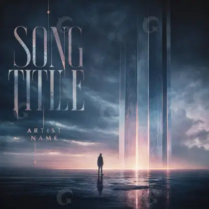 Обложка для альбома «Blue Figure»: фигура; палитра — синяя