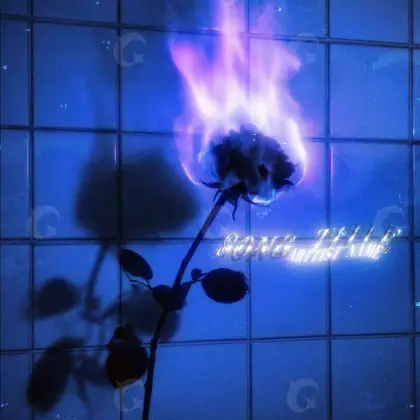 Обложка для альбома «Blue Fire»: огонь; палитра — синяя