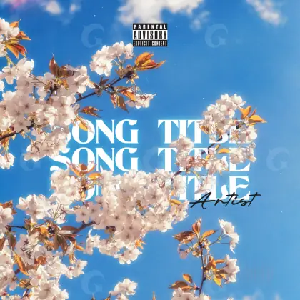Album cover art “Blue Flower”: flower and tree, blue tones