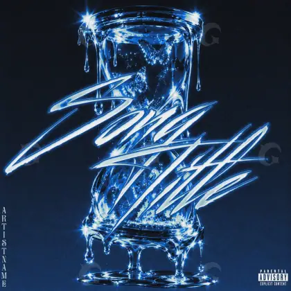Album cover art “Blue Glass”: glass, blue tones