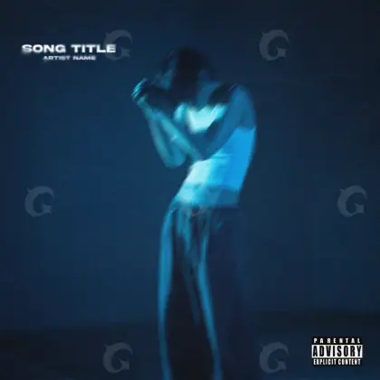 Arte de portada musical «Blue Hand»: mano; color azul