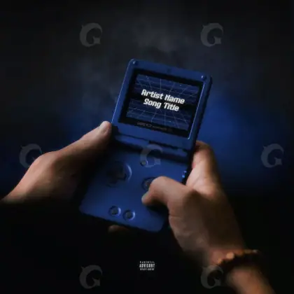 Arte de portada musical «Blue Hand»: mano; color azul