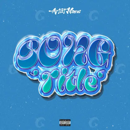 Portada prediseñada «Blue Heart»: corazón; color azul